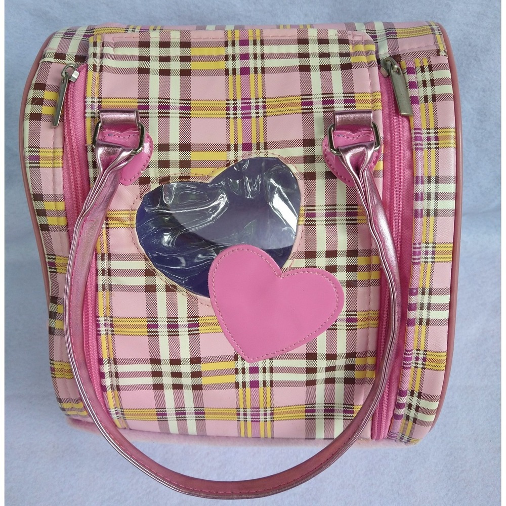 Pink Purple Pastel Yellow Pucci Pups Carrier for Stuffed Animal (or Tiny Pet)